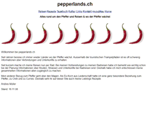 Tablet Screenshot of pepperlands.ch